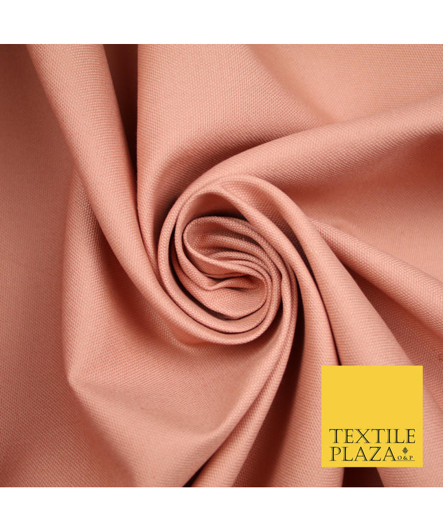 ROSE / DUSTY PINK Premium Plain 100% Cotton Canvas Fabric Upholstery Dress Bags Craft Material 57" 4008