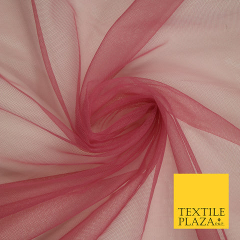 BERRY Premium Soft Plain Sheer Tulle Net Fabric Tutu Fairy Veil Bridal 45" Wide 6894