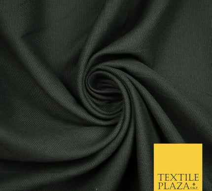 CHARCOAL GREY Premium Plain 100% Cotton Canvas Fabric Upholstery Dress Bags Craft Material 57" 4010