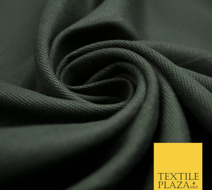 CHARCOAL GREY Premium Plain 100% Cotton Canvas Fabric Upholstery Dress Bags Craft Material 57" 4010