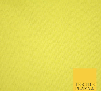 YELLOW LEMON Premium Plain 100% Cotton Canvas Fabric Upholstery Dress Bags Craft Material 57" 4013
