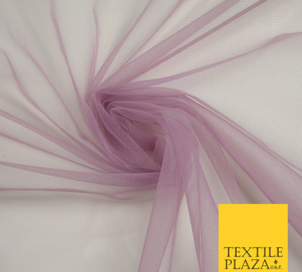 LAVENDER Premium Soft Plain Sheer Tulle Net Fabric Tutu Fairy Veil Bridal 45" Wide 6908