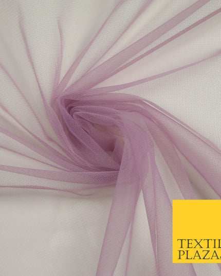LAVENDER Premium Soft Plain Sheer Tulle Net Fabric Tutu Fairy Veil Bridal 45" Wide 6908