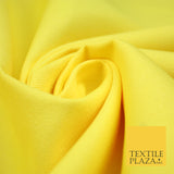 YELLOW LEMON Premium Plain 100% Cotton Canvas Fabric Upholstery Dress Bags Craft Material 57" 4013