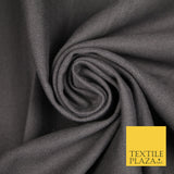 STORM GREY Premium Plain 100% Cotton Canvas Fabric Upholstery Dress Bags Craft Material 57" 4014