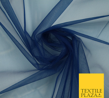 PETROL BLUE Premium Soft Plain Sheer Tulle Net Fabric Tutu Fairy Veil Bridal 45" Wide 6916