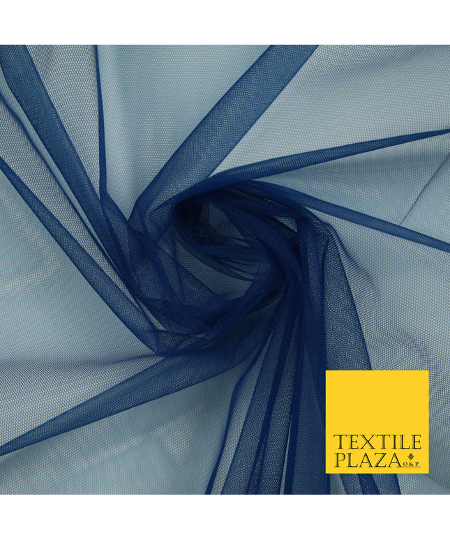 PETROL BLUE Premium Soft Plain Sheer Tulle Net Fabric Tutu Fairy Veil Bridal 45" Wide 6916