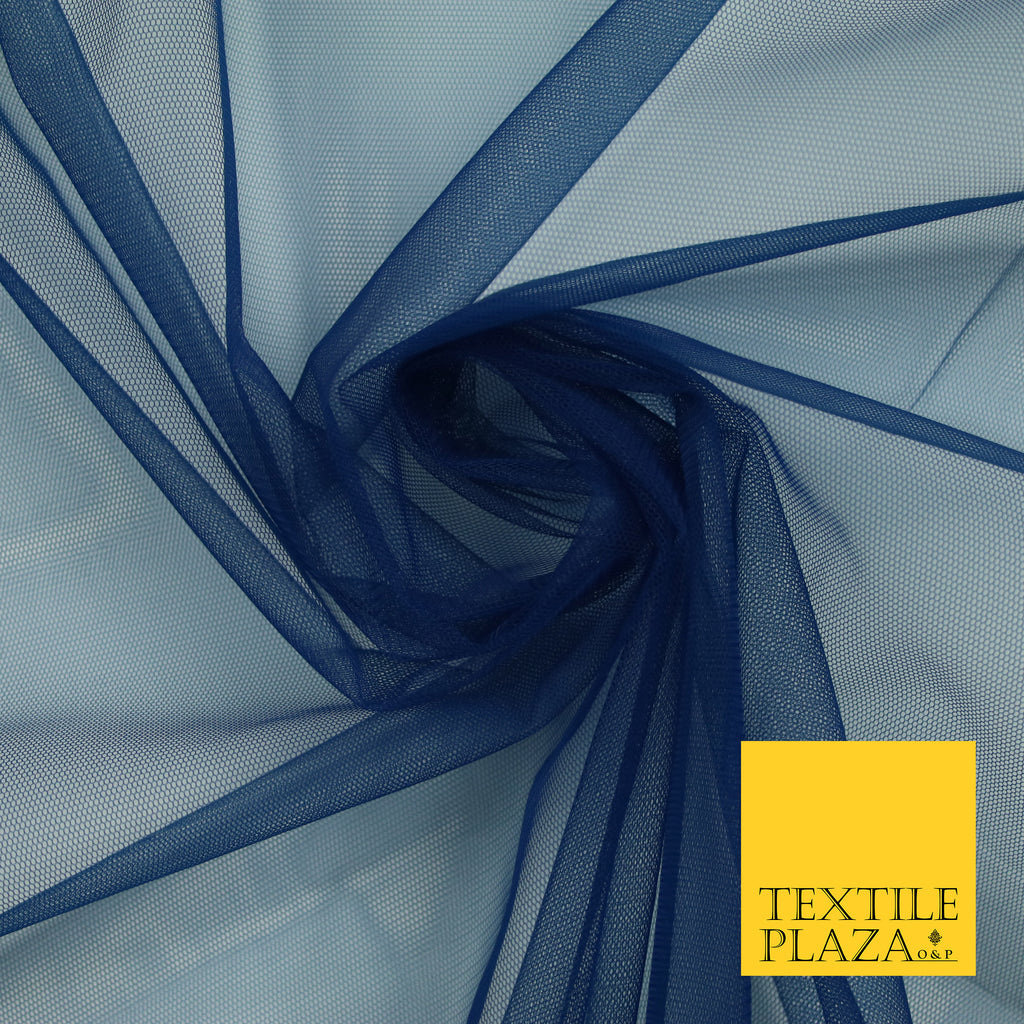 PETROL BLUE Premium Soft Plain Sheer Tulle Net Fabric Tutu Fairy Veil Bridal 45" Wide 6916