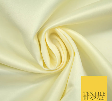 CREAM Luxury Plain Smooth Matt Duchess Satin Fabric Material Bridal Wedding Dress 58" 4686
