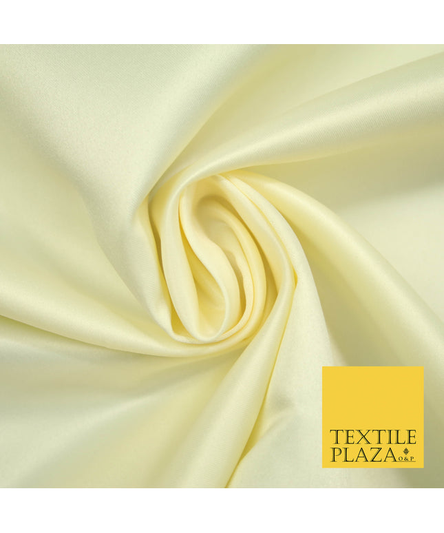 CREAM Luxury Plain Smooth Matt Duchess Satin Fabric Material Bridal Wedding Dress 58" 4686