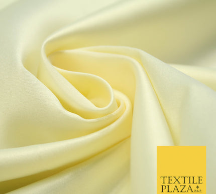 CREAM Luxury Plain Smooth Matt Duchess Satin Fabric Material Bridal Wedding Dress 58" 4686