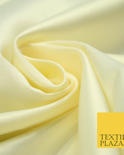 CREAM Luxury Plain Smooth Matt Duchess Satin Fabric Material Bridal Wedding Dress 58" 4686