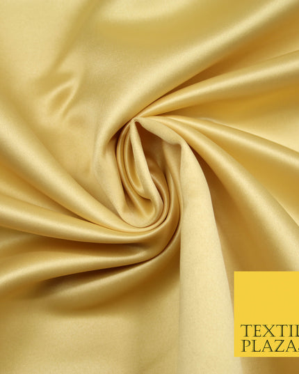 WARM GOLD Luxury Plain Smooth Matt Duchess Satin Fabric Material Bridal Wedding Dress 58" 4687