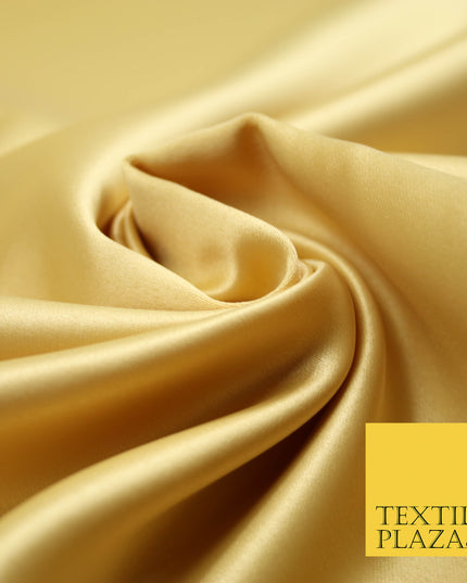 WARM GOLD Luxury Plain Smooth Matt Duchess Satin Fabric Material Bridal Wedding Dress 58" 4687