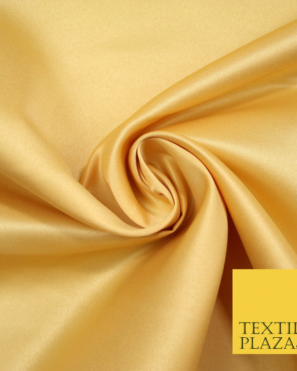 HONEY GOLD Luxury Plain Smooth Matt Duchess Satin Fabric Material Bridal Wedding Dress 58" 4688