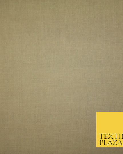 CAPPUCCINO TAUPE Premium Plain Polycotton Dyed Fabric Dress Craft Material 44" 4770