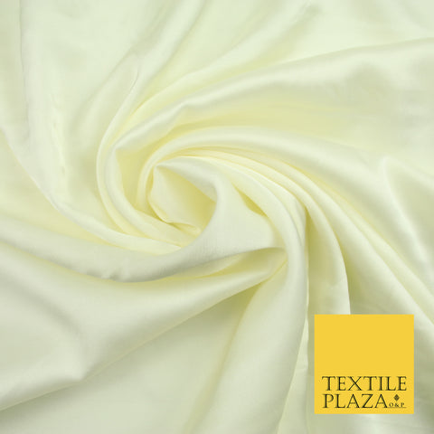 Cream Fine Silky Smooth Liquid Sateen Satin Dress Fabric Drape Lining Material 7820
