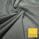 SILVER GREY SHOT WHITE Premium Plain Dyed Faux Matte Silk TAFFETA Dress Fabric Material 5283(5169)