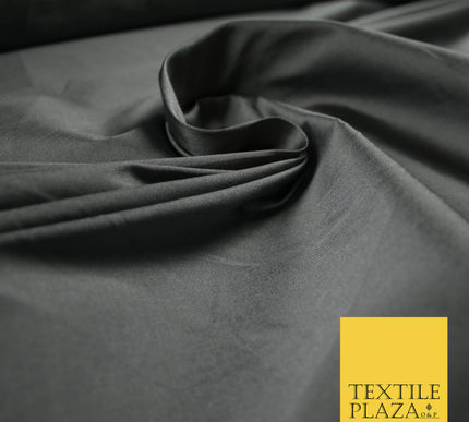 STORM GREY SHOT Premium Plain Dyed Faux Matte Silk TAFFETA Dress Fabric Material 5284(5170)