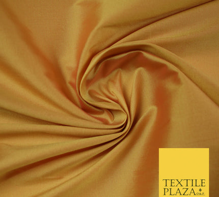 AUTUMNAL YELLOW SHOT PINK Premium Plain Dyed Faux Matte Silk TAFFETA Dress Fabric Material 5285(5167)