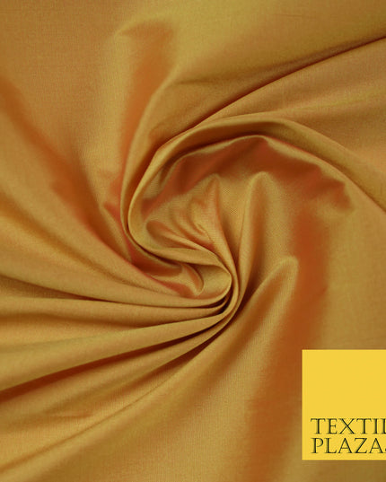 AUTUMNAL YELLOW SHOT PINK Premium Plain Dyed Faux Matte Silk TAFFETA Dress Fabric Material 5285(5167)