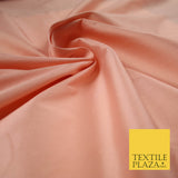PEACH Premium Plain Dyed Faux Matte Silk TAFFETA Dress Fabric Material 5286(5164)