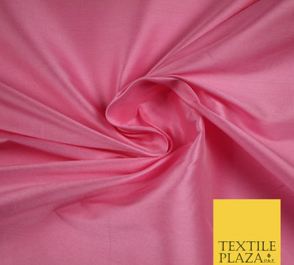 CANDY PINK 2 Premium Plain Dyed Faux Matte Silk TAFFETA Dress Fabric Material 5288(5160)