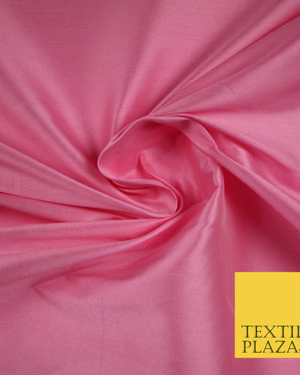CANDY PINK 2 Premium Plain Dyed Faux Matte Silk TAFFETA Dress Fabric Material 5288(5160)