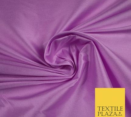 LILAC LAVENDER Premium Plain Dyed Faux Matte Silk TAFFETA Dress Fabric Material 5289(5161)