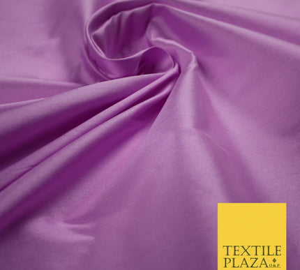 LILAC LAVENDER Premium Plain Dyed Faux Matte Silk TAFFETA Dress Fabric Material 5289(5161)