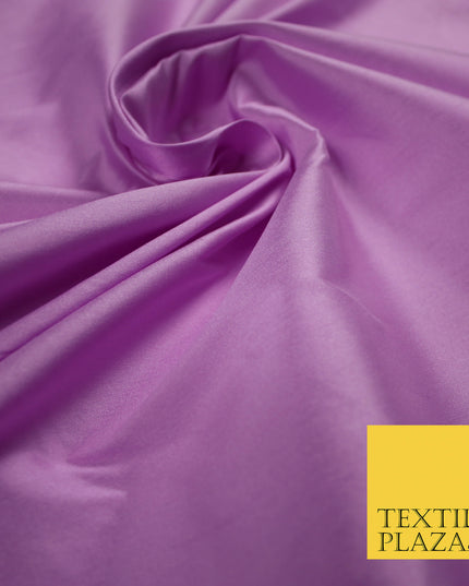 LILAC LAVENDER Premium Plain Dyed Faux Matte Silk TAFFETA Dress Fabric Material 5289(5161)