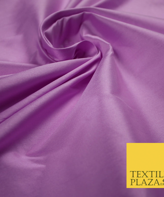 LILAC LAVENDER Premium Plain Dyed Faux Matte Silk TAFFETA Dress Fabric Material 5289(5161)