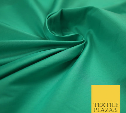 SPEARMINT GREEN Premium Plain Dyed Faux Matte Silk TAFFETA Dress Fabric Material 5291(5163)