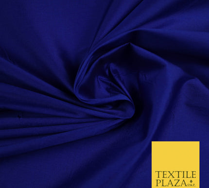 ROYAL BLUE SHOT BLACK Premium Plain Dyed Faux Matte Silk TAFFETA Dress Fabric Material 5292(5159)