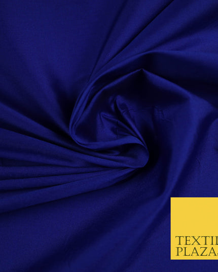 ROYAL BLUE SHOT BLACK Premium Plain Dyed Faux Matte Silk TAFFETA Dress Fabric Material 5292(5159)