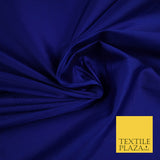 ROYAL BLUE SHOT BLACK Premium Plain Dyed Faux Matte Silk TAFFETA Dress Fabric Material 5292(5159)