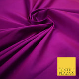 MAGENTA PINK Premium Plain Dyed Faux Matte Silk TAFFETA Dress Fabric Material 5293(5168)