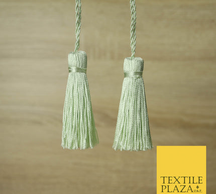 MINT GREEN Luxury Silk Soft Thread Tassels Latkans Cushion Sewing Craft Curtains T103