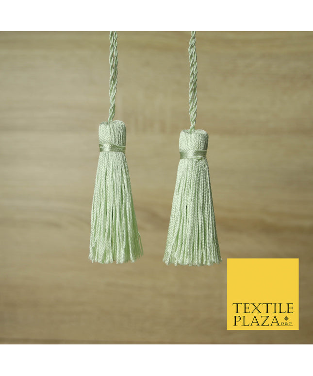 MINT GREEN Luxury Silk Soft Thread Tassels Latkans Cushion Sewing Craft Curtains T103