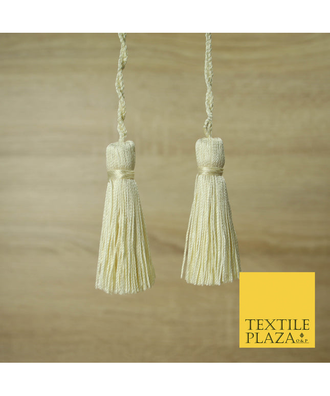 CREAM Luxury Silk Soft Thread Tassels Latkans Cushion Sewing Craft Curtains T106