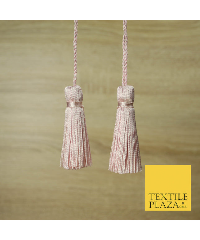 BABY PINK Luxury Silk Soft Thread Tassels Latkans Cushion Sewing Craft Curtains T114
