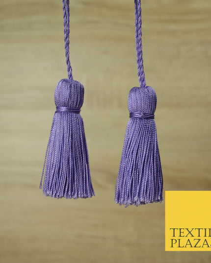 PURPLE Luxury Silk Soft Thread Tassels Latkans Cushion Sewing Craft Curtains T126