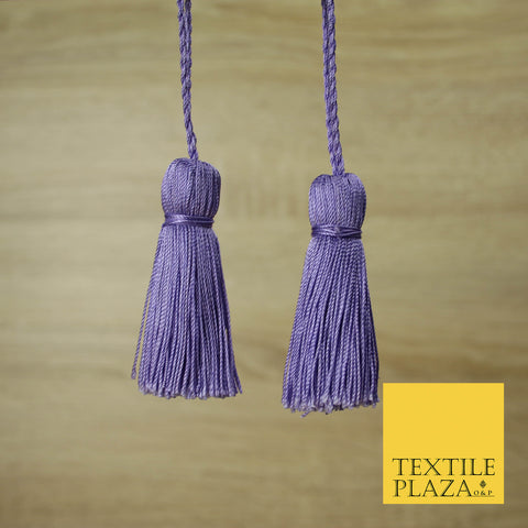 PURPLE Luxury Silk Soft Thread Tassels Latkans Cushion Sewing Craft Curtains T126