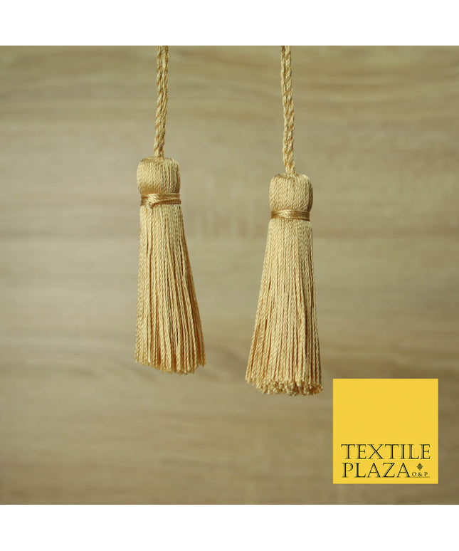 LIGHT GOLD Luxury Silk Soft Thread Tassels Latkans Cushion Sewing Craft Curtains T128