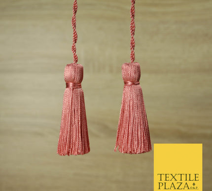 ROSE PINK Luxury Silk Soft Thread Tassels Latkans Cushion Sewing Craft Curtains T129