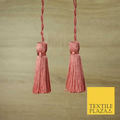 ROSE PINK Luxury Silk Soft Thread Tassels Latkans Cushion Sewing Craft Curtains T129