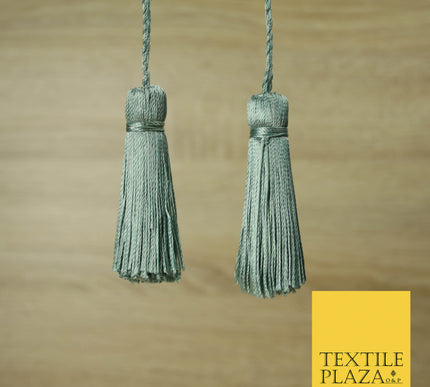 LIGHT TEAL Luxury Silk Soft Thread Tassels Latkans Cushion Sewing Craft Curtains T132