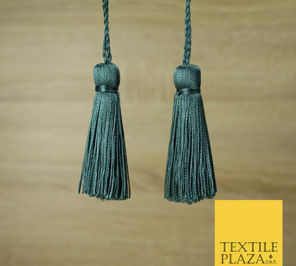 TEAL Luxury Silk Soft Thread Tassels Latkans Cushion Sewing Craft Curtains T134