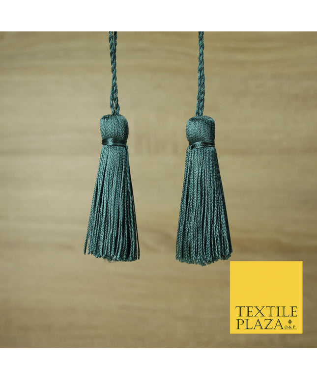 TEAL Luxury Silk Soft Thread Tassels Latkans Cushion Sewing Craft Curtains T134