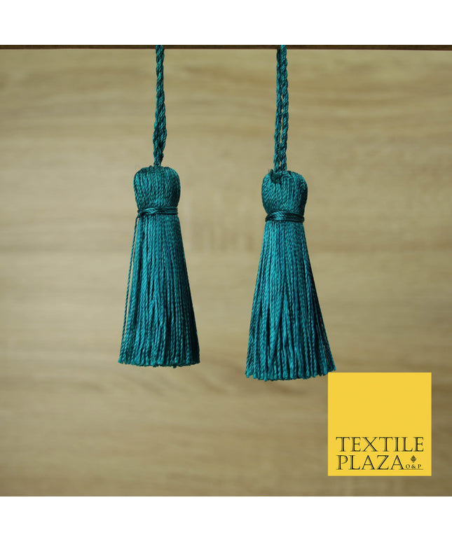 DEEP JADE Luxury Silk Soft Thread Tassels Latkans Cushion Sewing Craft Curtains T137